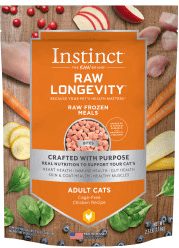 Instinct Raw Longevity Frozen Bites Cage-Free Chicken Recipe